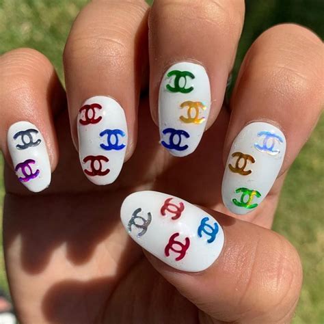 ongles style chanel|different chanel nails.